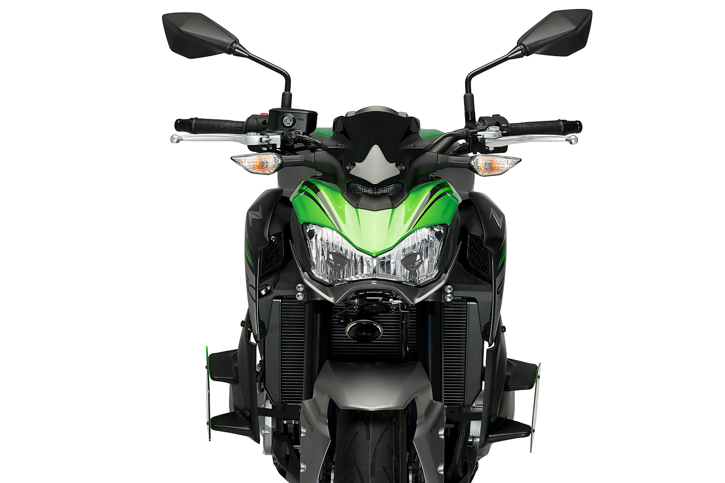 PUIG Downforce Naked Side Spoiler | mit ABE | grün | passend für Kawasaki Z900 - Modelle (2017-2019)