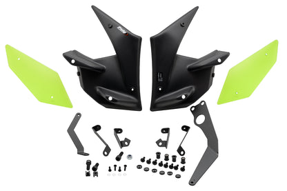 PUIG Downforce Naked Side Spoiler | mit ABE | grün | passend für Kawasaki Z900 - Modelle (2017-2019)