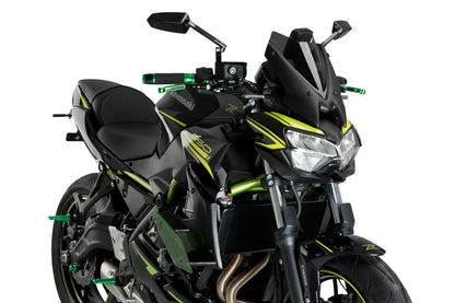 PUIG Downforce Naked Side Spoiler | mit ABE | grün | passend für Kawasaki Z650 - Modelle (2020-2024)