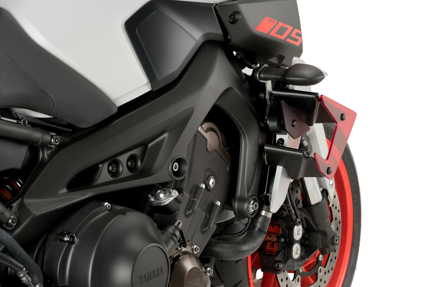 PUIG Downforce Naked Side Spoiler | mit ABE | rot | passend für Yamaha MT-09 / SP - Modelle (2017-2020)
