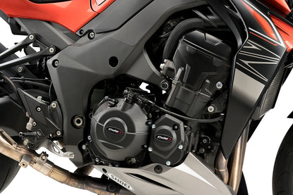 PUIG Motordeckelschoner | 3-teilig | schwarz | passend für Kawasaki Z1000 / SE - Modelle (2014-2020)