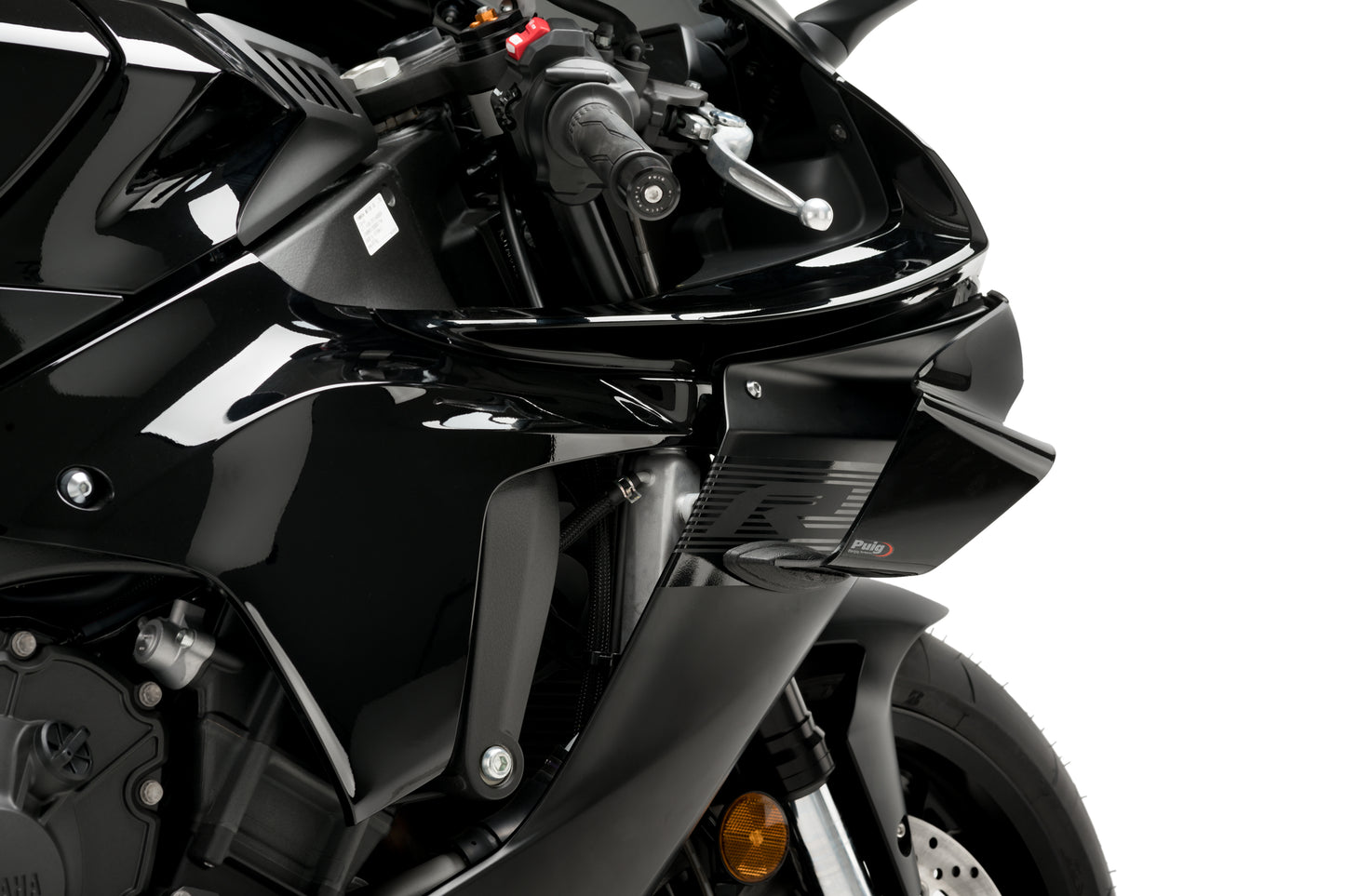 PUIG Frontspoiler GP | mit ABE | schwarz | passend für Yamaha YZF-R1 / M / Race - Modelle (2020-2024)