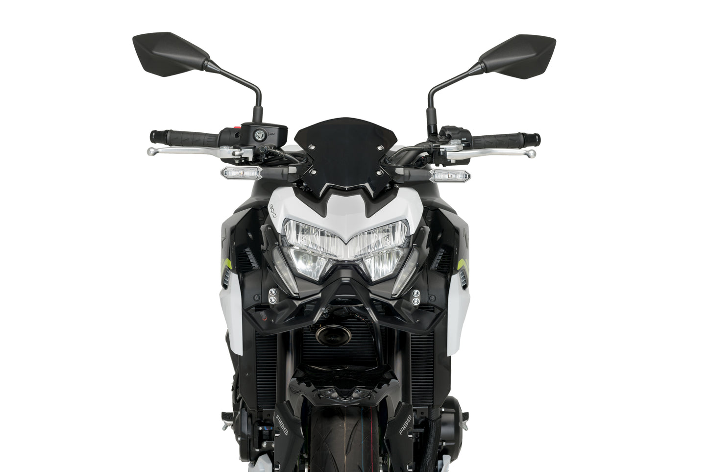 PUIG Downforce Naked Front Spoiler | mit ABE | matt-schwarz | passend für Kawasaki Z900 / SE - Modelle (2020-2024)