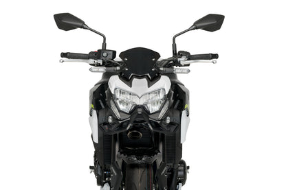 PUIG Downforce Naked Front Spoiler | mit ABE | matt-schwarz | passend für Kawasaki Z900 / SE - Modelle (2020-2024)