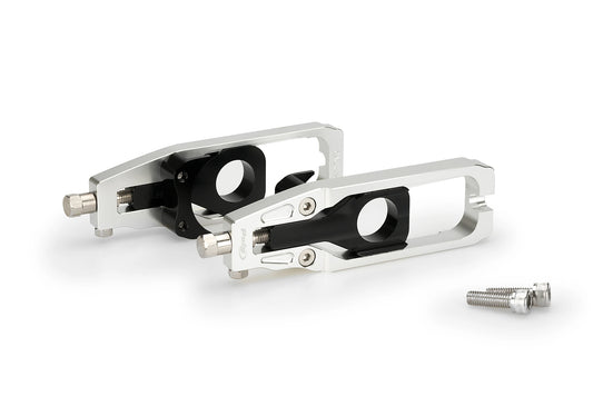 PUIG Kettenspanner | silber | passend für Aprilia RSV4 R & Tuono V4R - Modelle (2011-2014)