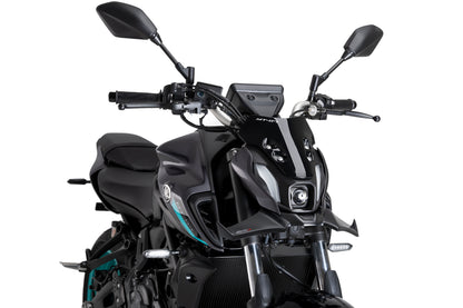 PUIG Downforce Naked Front Spoiler | mit ABE | carbon-look | passend für Yamaha MT-07 / PURE - Modelle (2021-2024)