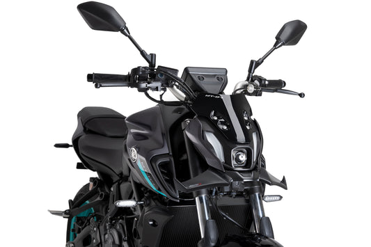 PUIG Downforce Naked Front Spoiler | mit ABE | carbon-look | passend für Yamaha MT-07 / PURE - Modelle (2021-2024)