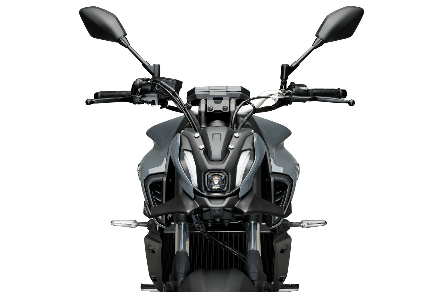 PUIG Downforce Naked Front Spoiler | mit ABE | matt-schwarz | passend für Yamaha MT-07 / PURE - Modelle (2021-2024)
