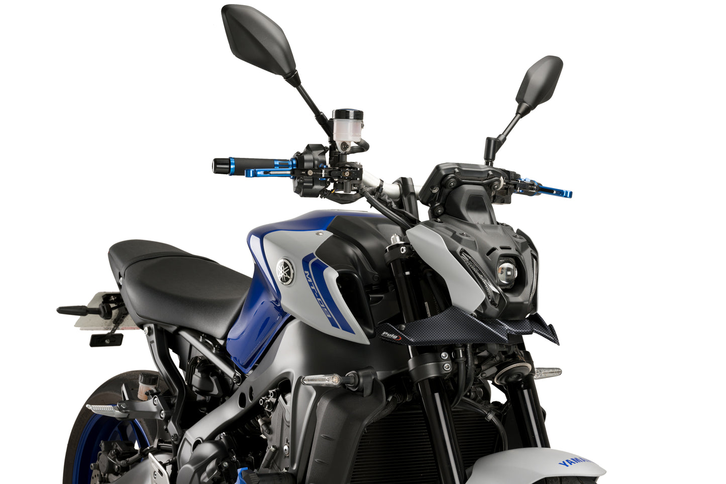 PUIG Downforce Naked Front Spoiler | mit ABE | carbon-look | passend für Yamaha MT-09 / SP - Modelle (2021-2023)