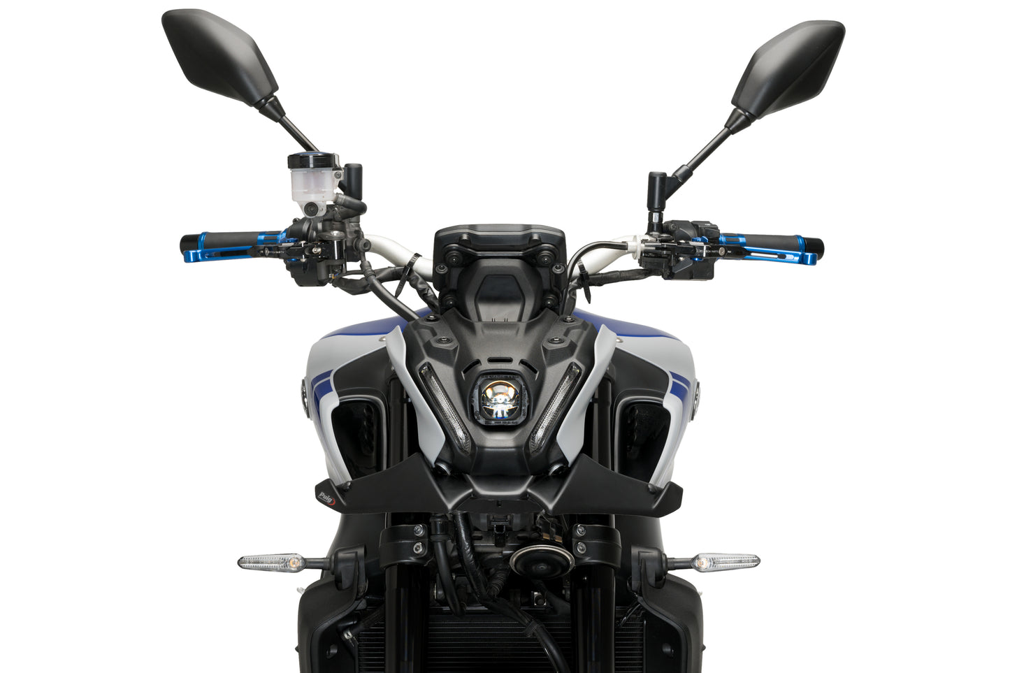 PUIG Downforce Naked Front Spoiler | mit ABE | matt-schwarz | passend für Yamaha MT-09 / SP - Modelle (2021-2023)