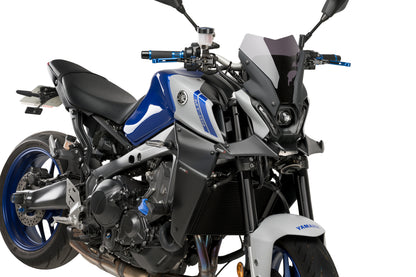 PUIG Downforce Naked Front Spoiler | mit ABE | matt-schwarz | passend für Yamaha MT-09 / SP - Modelle (2021-2023)