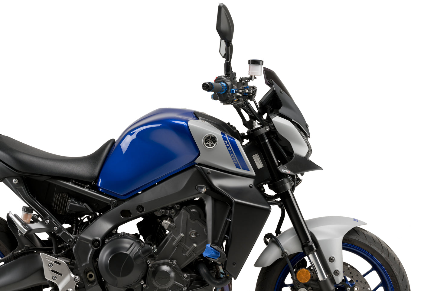 PUIG Downforce Naked Front Spoiler | mit ABE | matt-schwarz | passend für Yamaha MT-09 / SP - Modelle (2021-2023)