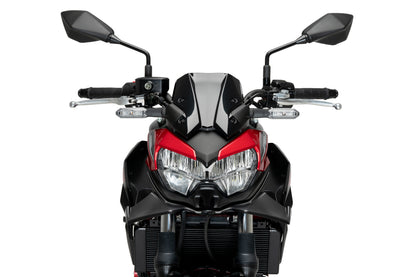 PUIG Downforce Naked Front Spoiler | mit ABE | matt-schwarz | passend für Kawasaki Z650 - Modelle (2021-2026)