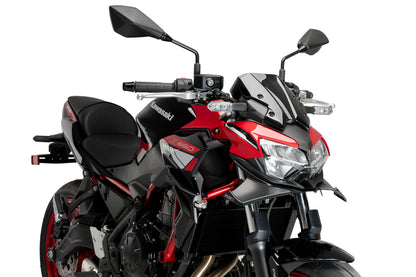 PUIG Downforce Naked Front Spoiler | mit ABE | matt-schwarz | passend für Kawasaki Z650 - Modelle (2021-2026)