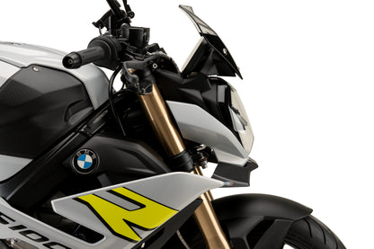 PUIG Downforce Naked Front Spoiler | mit ABE | matt-schwarz | passend für BMW M 1000 R & S 1000 R - Modelle (2021-2024)