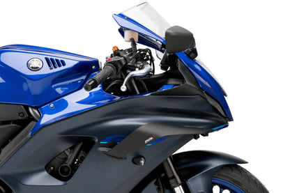 PUIG Race Side Spoiler | mit ABE | matt-schwarz | passend für Yamaha YZF-R7 - Modelle (2022-2026)