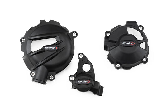 PUIG Motordeckelschoner | 3-teilig | schwarz | passend für BMW S 1000 XR - Modelle (2020-2026)