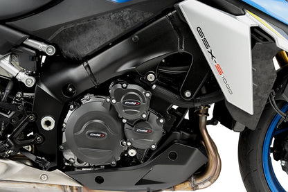 PUIG Motordeckelschoner | 4-teilig | schwarz | passend für Suzuki GSX-S 1000 GX Sport - Modelle (2024-2025)