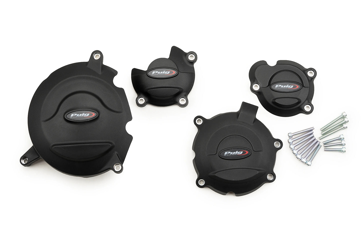 PUIG Motordeckelschoner | 4-teilig | schwarz | passend für Suzuki GSX-S 1000 GX Sport - Modelle (2024-2025)