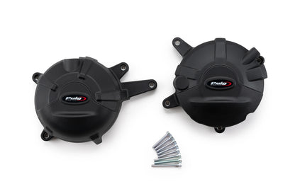 PUIG Motordeckelschoner | 2-teilig | schwarz | passend für Honda NC 750 X - Modelle (2021-2026)