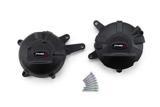 PUIG Motordeckelschoner | 2-teilig | schwarz | passend für Honda NC 750 X - Modelle (2021-2026)