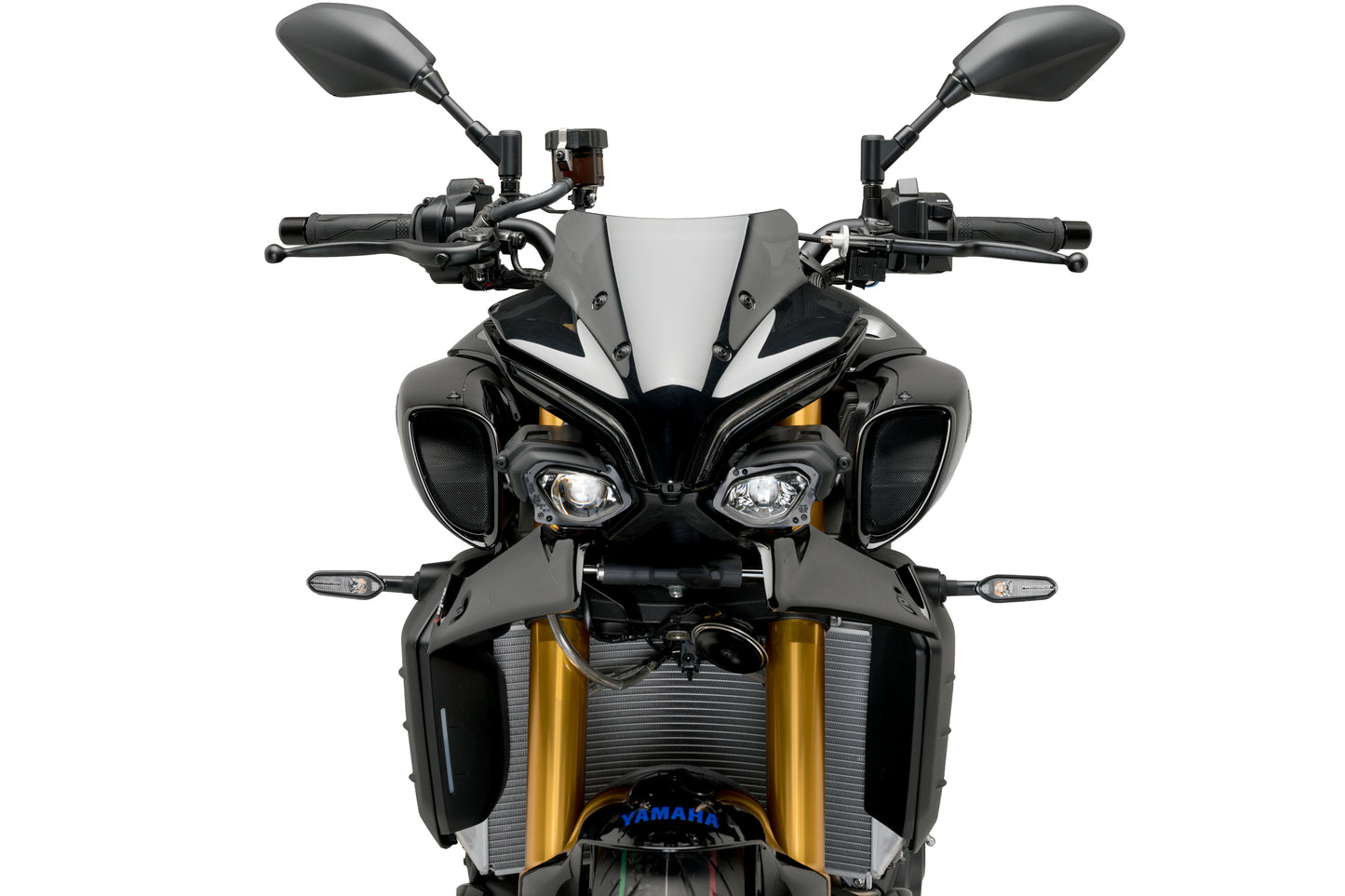 PUIG Downforce Naked Front Spoiler | mit ABE | schwarz | passend für Yamaha MT-10 / SP - Modelle (2022-2026)