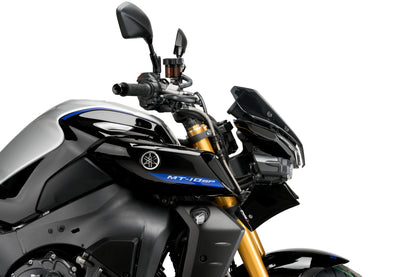 PUIG Downforce Naked Front Spoiler | mit ABE | schwarz | passend für Yamaha MT-10 / SP - Modelle (2022-2026)