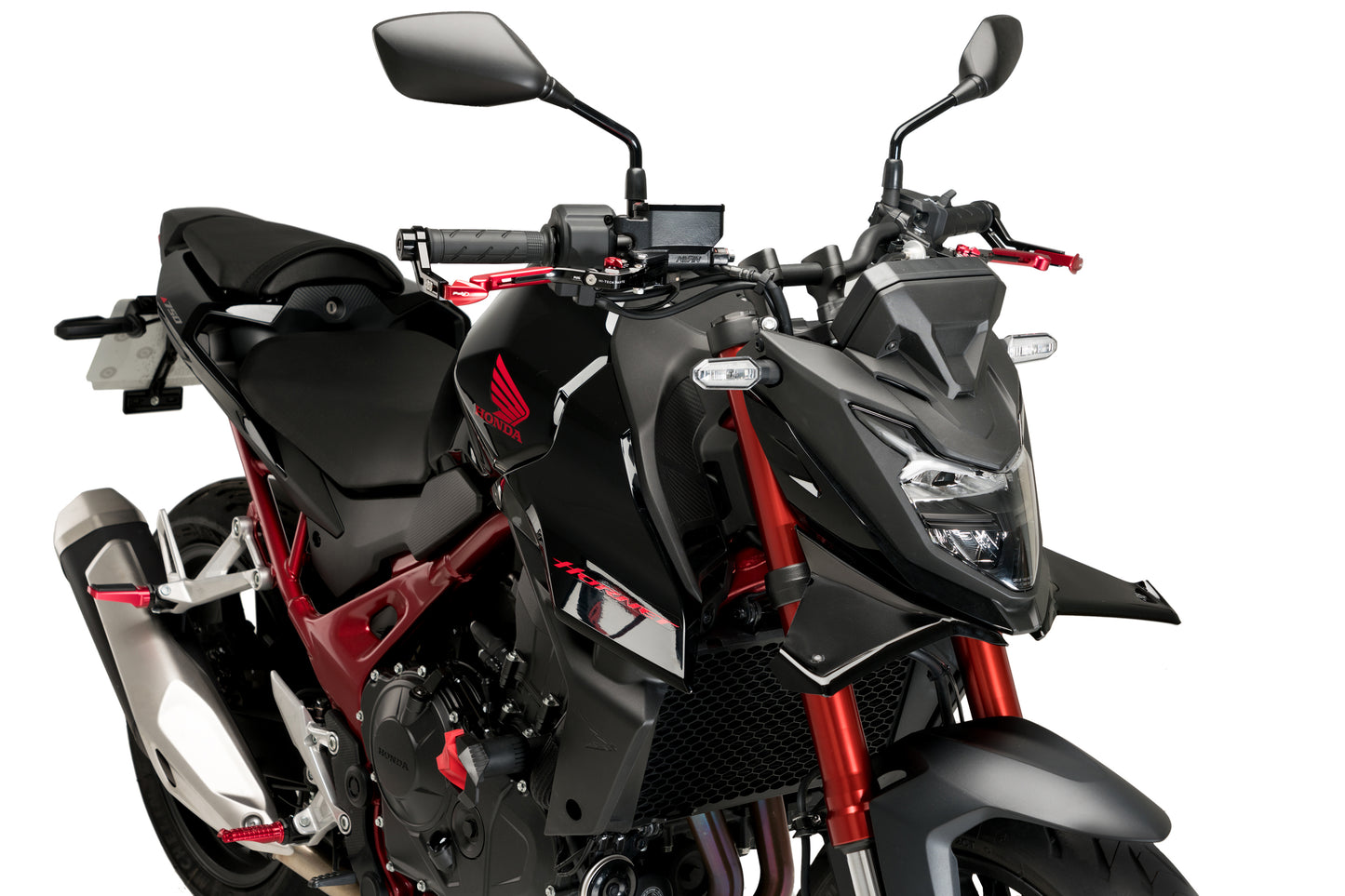 PUIG Downforce Naked Front Spoiler | mit ABE | schwarz | passend für Honda CB 750 Hornet - Modelle (2023-2024)