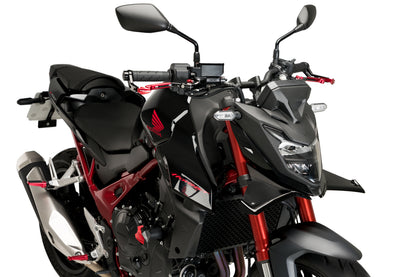 PUIG Downforce Naked Front Spoiler | mit ABE | schwarz | passend für Honda CB 750 Hornet - Modelle (2023-2024)