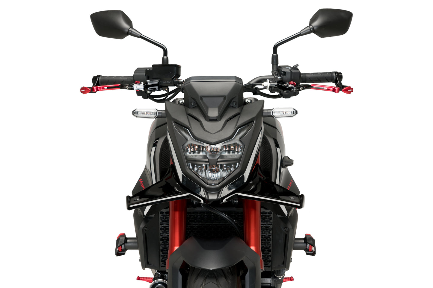 PUIG Downforce Naked Front Spoiler | mit ABE | schwarz | passend für Honda CB 750 Hornet - Modelle (2023-2024)
