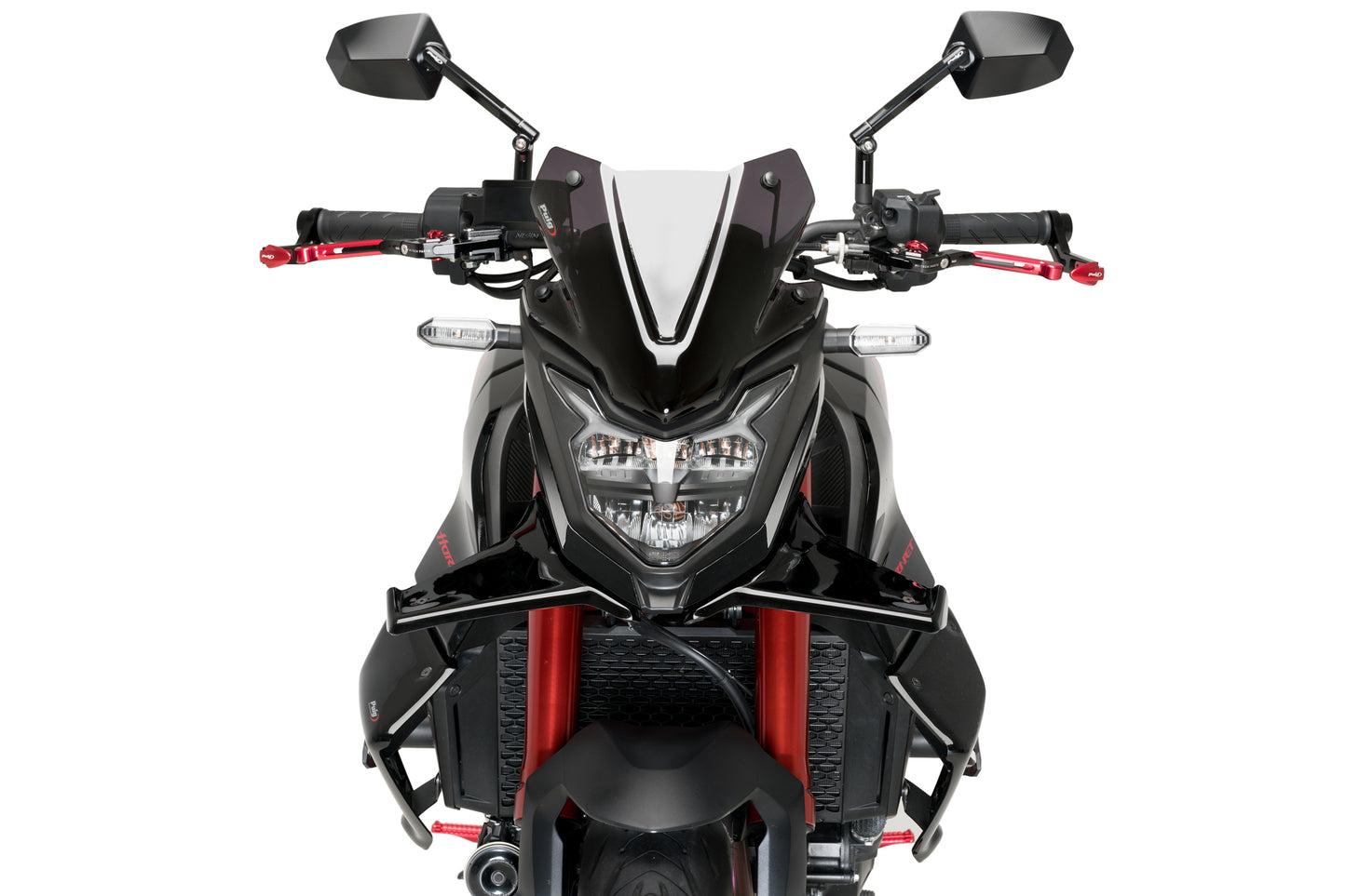 PUIG Downforce Naked Front Spoiler | mit ABE | schwarz | passend für Honda CB 750 Hornet - Modelle (2023-2024)