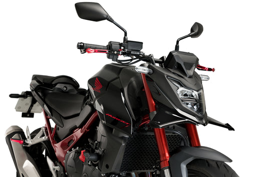 PUIG Downforce Naked Front Spoiler | mit ABE | schwarz | passend für Honda CB 750 Hornet - Modelle (2023-2024)