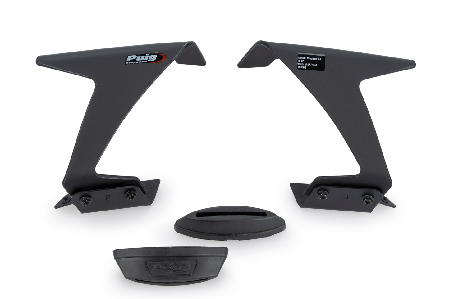 PUIG Race Side Spoiler | mit ABE | matt-schwarz | passend für BMW S 1000 RR - Modelle (2023-2024)