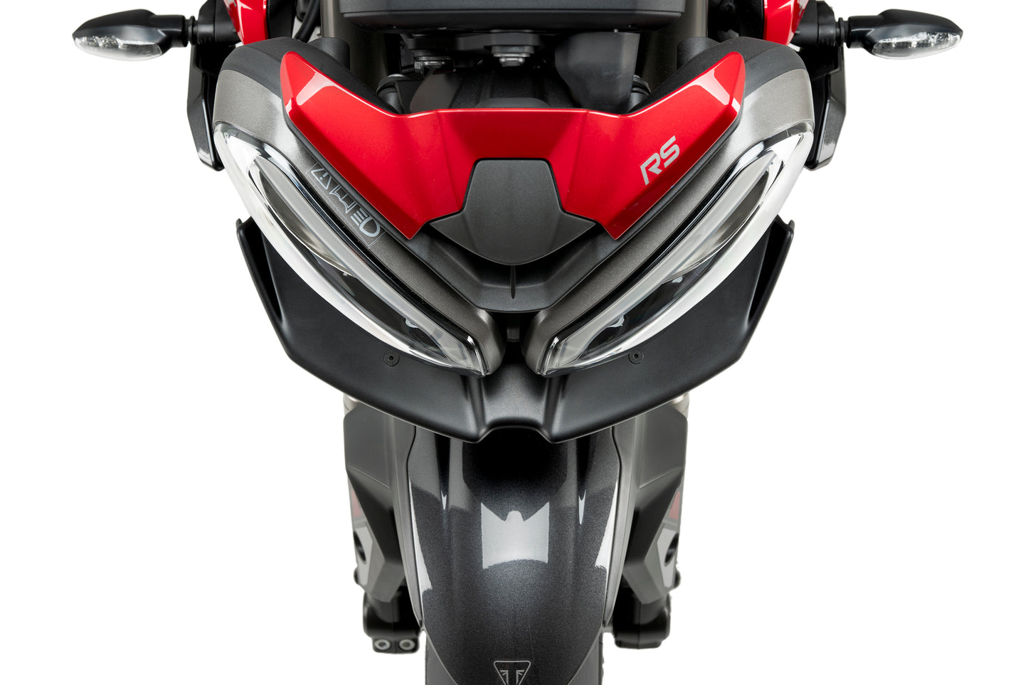 PUIG Downforce Naked Front Spoiler | mit ABE | matt-schwarz | passend für Triumph Street Triple 765 R / RS - Modelle (2023-2025)