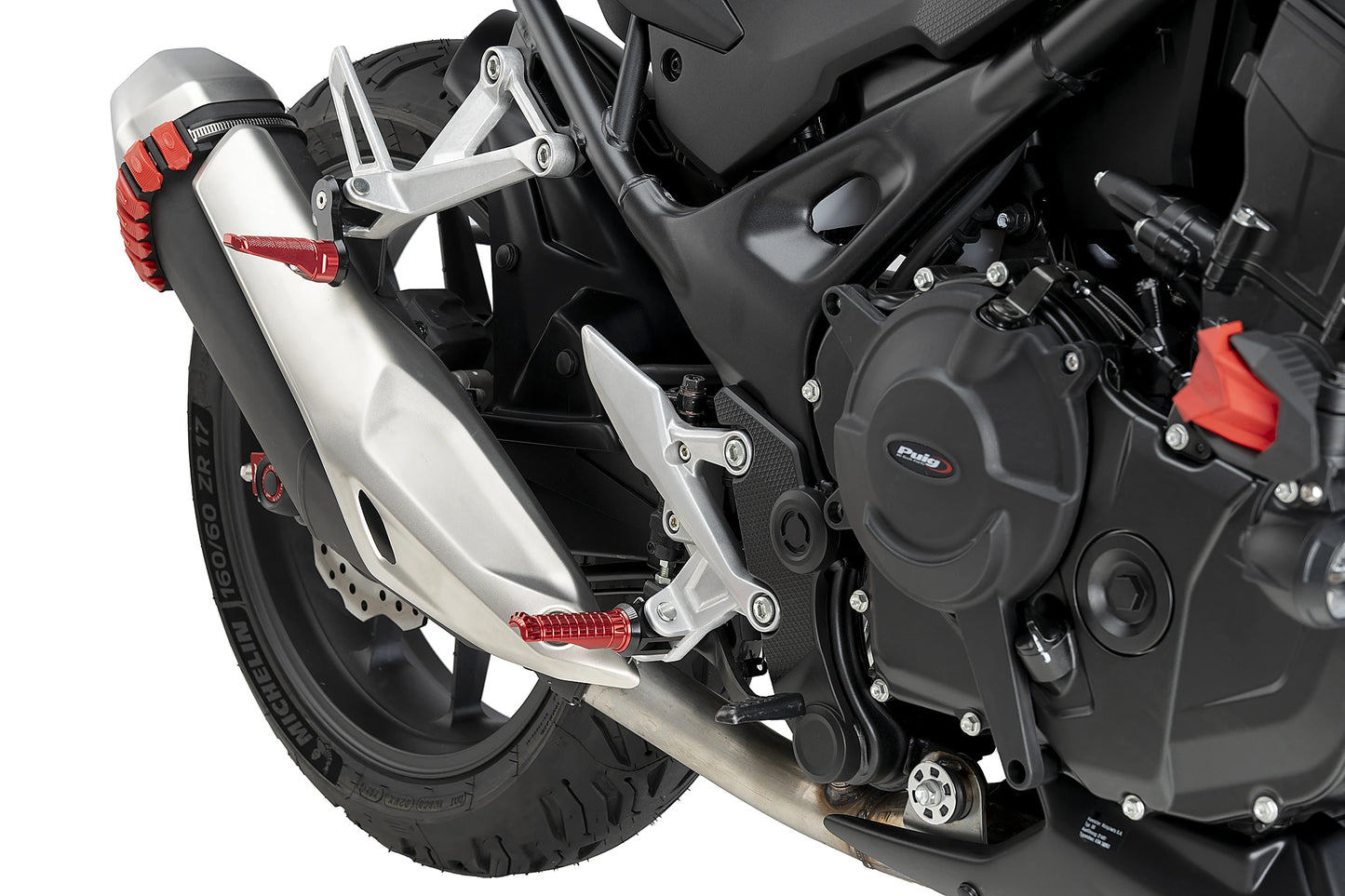 PUIG Motordeckelschoner | 3-teilig | schwarz | passend für Honda CB 750 Hornet - Modelle (2023-2026)