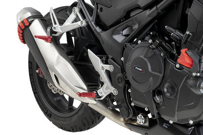 PUIG Motordeckelschoner | 3-teilig | schwarz | passend für Honda CB 750 Hornet - Modelle (2023-2026)