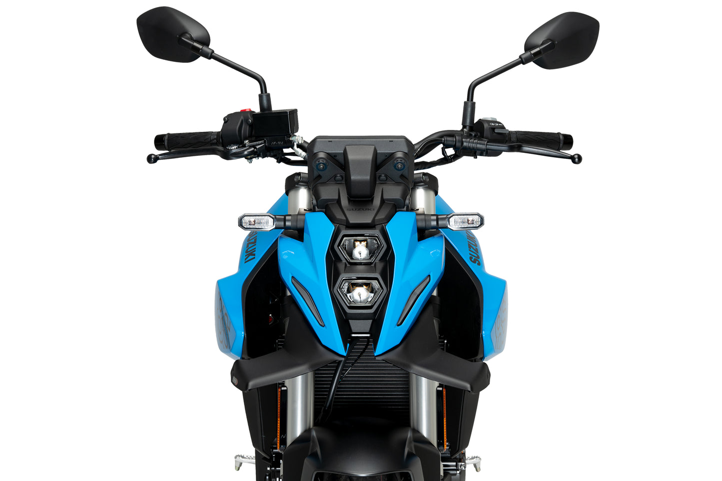 PUIG Downforce Naked Front Spoiler | mit ABE | matt-schwarz | passend für Suzuki GSX-8S - Modelle (2023-2026)
