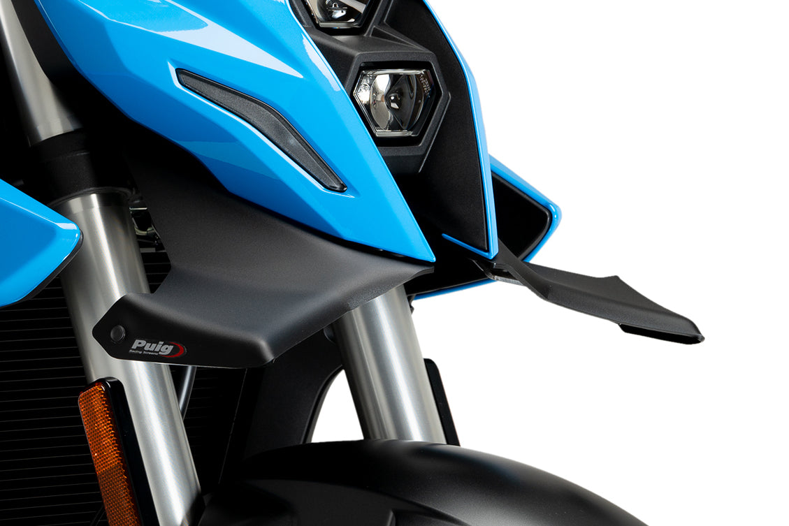 PUIG Downforce Naked Front Spoiler | mit ABE | matt-schwarz | passend für Suzuki GSX-8S - Modelle (2023-2026)