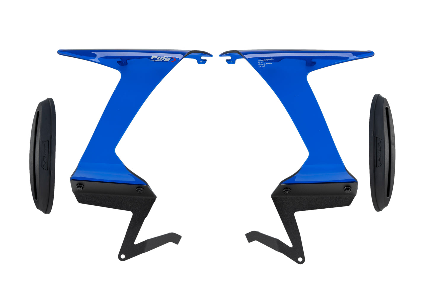 PUIG Race Side Spoiler | mit ABE | blau | passend für Kawasaki ZX-6R 636 Ninja - Modelle (2024-2026)