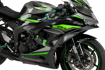 PUIG Race Side Spoiler | mit ABE | matt-schwarz | passend für Kawasaki ZX-6R 636 Ninja - Modelle (2024-2026)