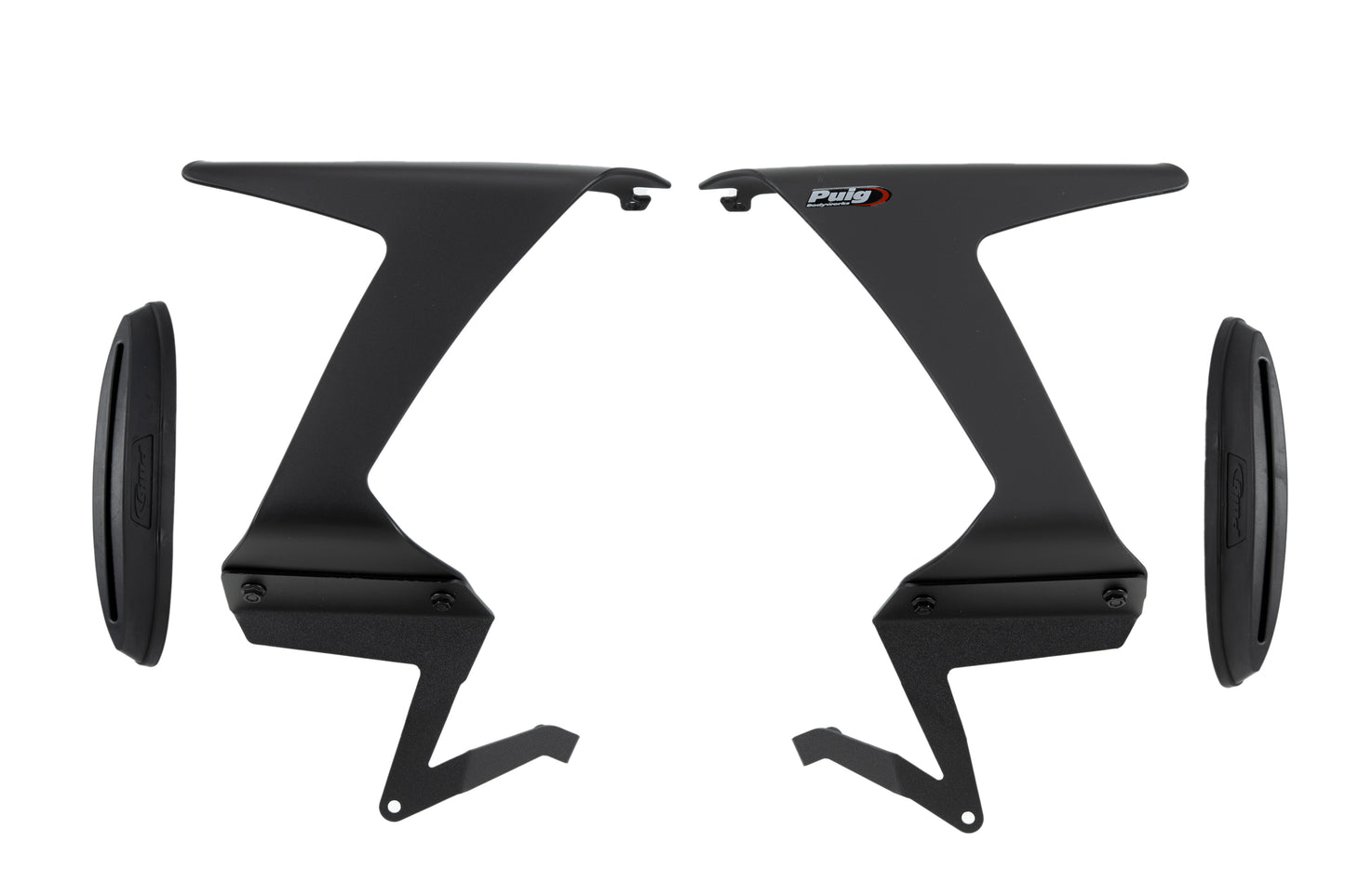 PUIG Race Side Spoiler | mit ABE | matt-schwarz | passend für Kawasaki ZX-6R 636 Ninja - Modelle (2024-2026)