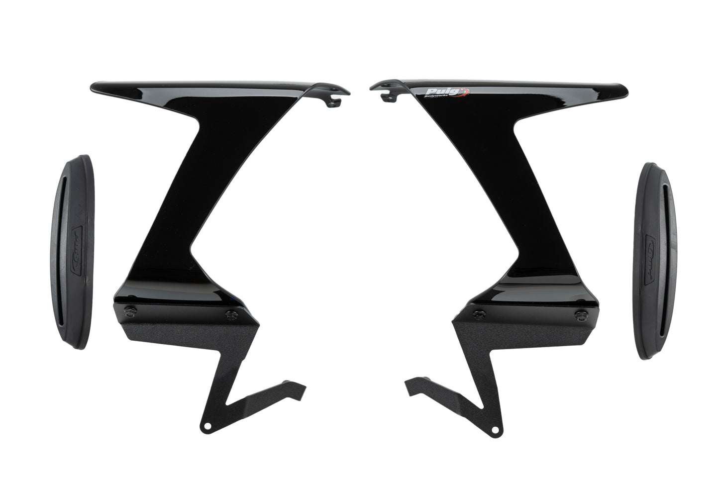 PUIG Race Side Spoiler | mit ABE | schwarz | passend für Kawasaki ZX-6R 636 Ninja - Modelle (2024-2026)