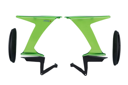 PUIG Race Side Spoiler | mit ABE | grün | passend für Kawasaki ZX-6R 636 Ninja - Modelle (2024-2026)