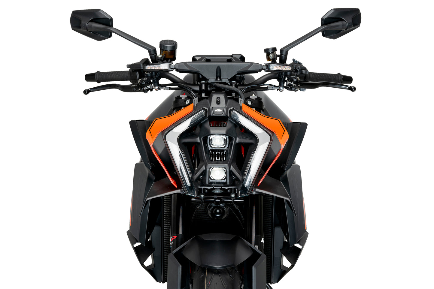 PUIG Downforce Naked Front Spoiler | mit ABE | matt-schwarz | passend für KTM 1390 Super Duke R / EVO - Modelle (2024-2026)