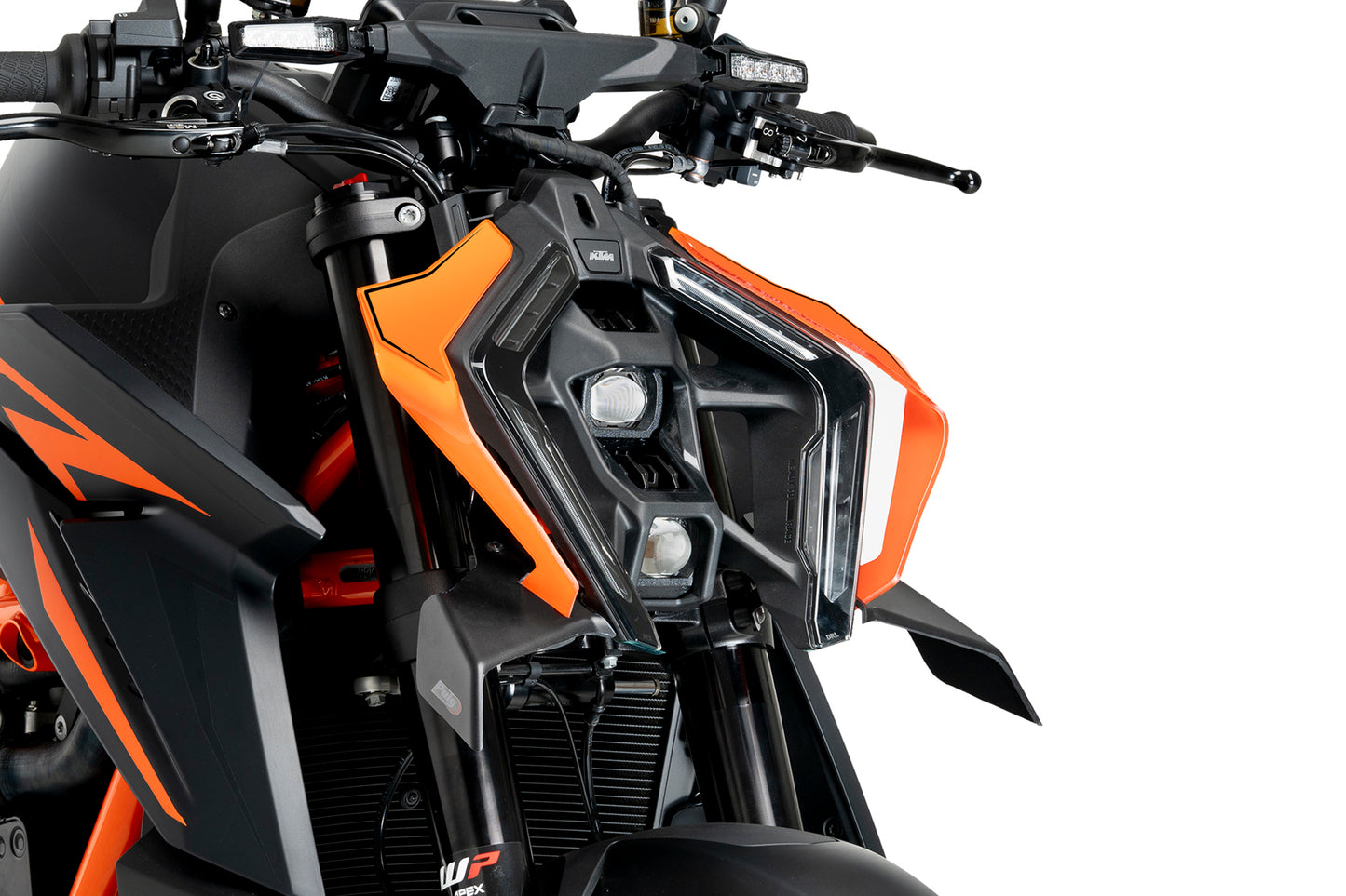 PUIG Downforce Naked Front Spoiler | mit ABE | matt-schwarz | passend für KTM 1390 Super Duke R / EVO - Modelle (2024-2026)