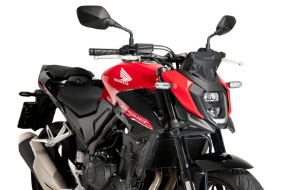 PUIG Downforce Naked Front Spoiler | mit ABE | matt-schwarz | passend für Honda CB 500 Hornet / E-CLUTCH - Modelle (2024-2026)