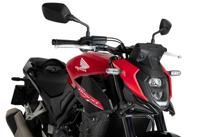 PUIG Downforce Naked Front Spoiler | mit ABE | schwarz | passend für Honda CB 500 Hornet / E-CLUTCH - Modelle (2024-2026)