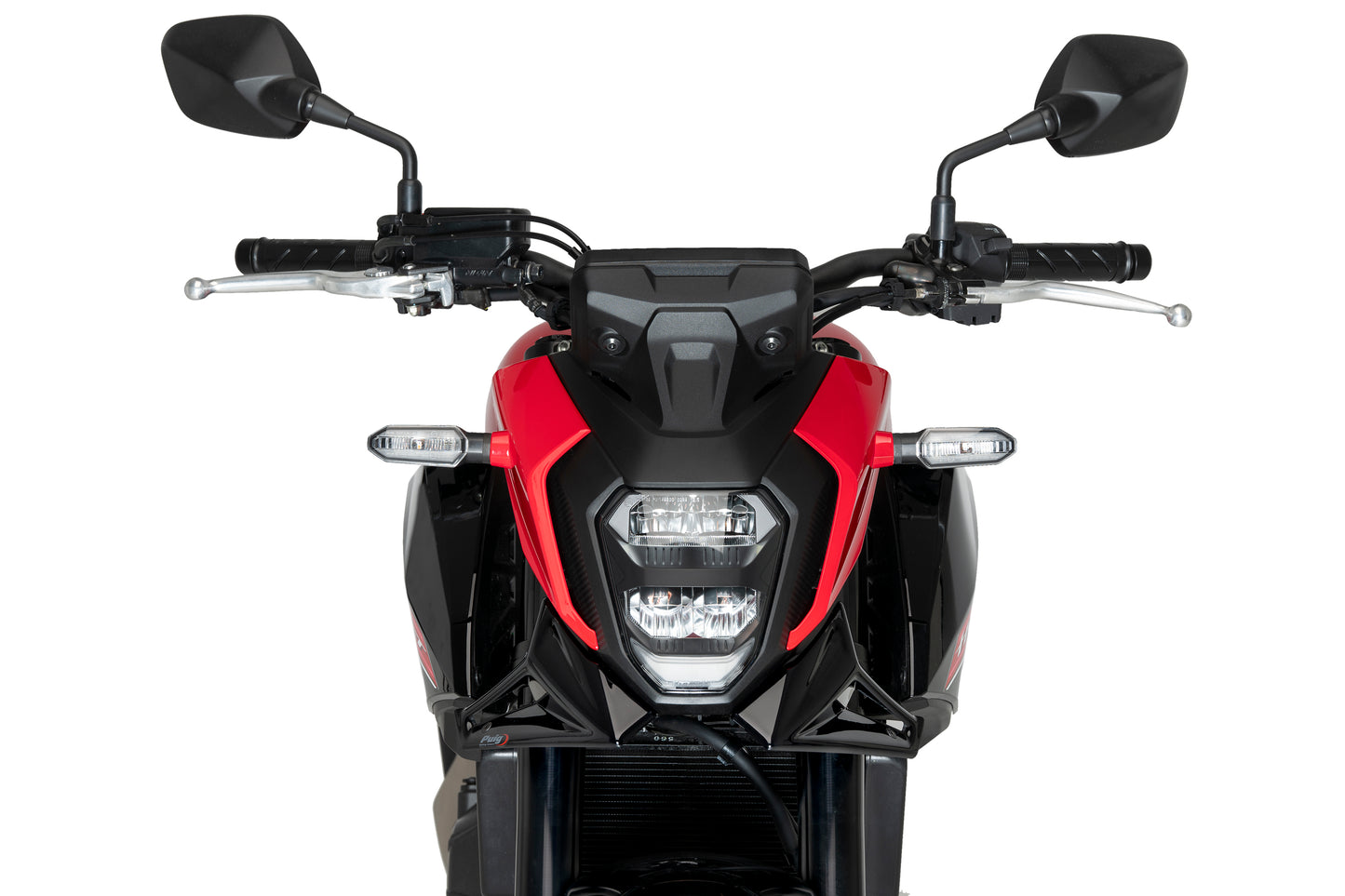 PUIG Downforce Naked Front Spoiler | mit ABE | schwarz | passend für Honda CB 500 Hornet / E-CLUTCH - Modelle (2024-2026)