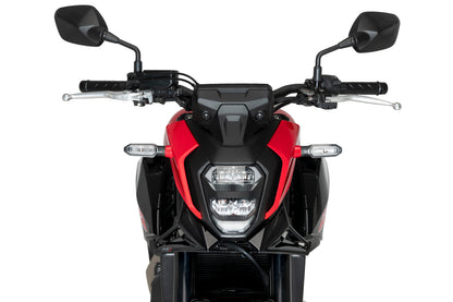PUIG Downforce Naked Front Spoiler | mit ABE | schwarz | passend für Honda CB 500 Hornet / E-CLUTCH - Modelle (2024-2026)