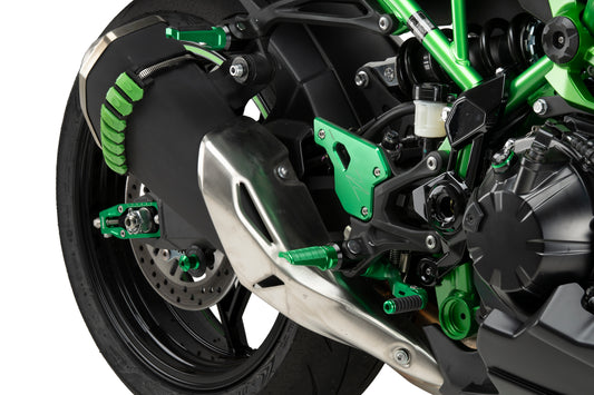 PUIG Fersenplatten | gruen | passend für Kawasaki Z900 / SE - Modelle (2025-2026)